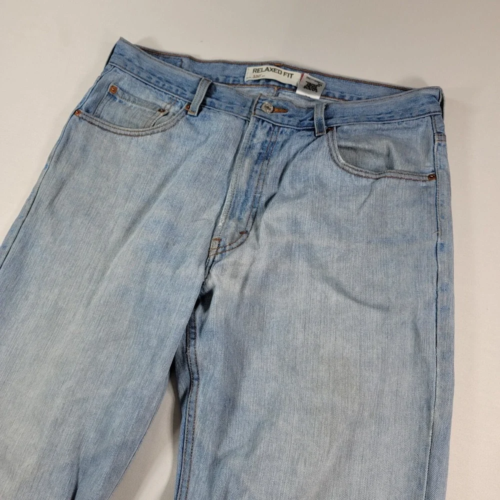 Levi's 550 Denim Jeans Mens 36x32 Blue Relaxed Fit Straight‎ Leg VTG Y2K